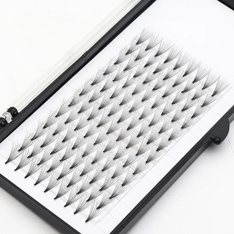 
New Arrival Wholesale Beauty Supply Russian Volume Lashes Pre Made Fans 3D 5D Short Stem made in China 