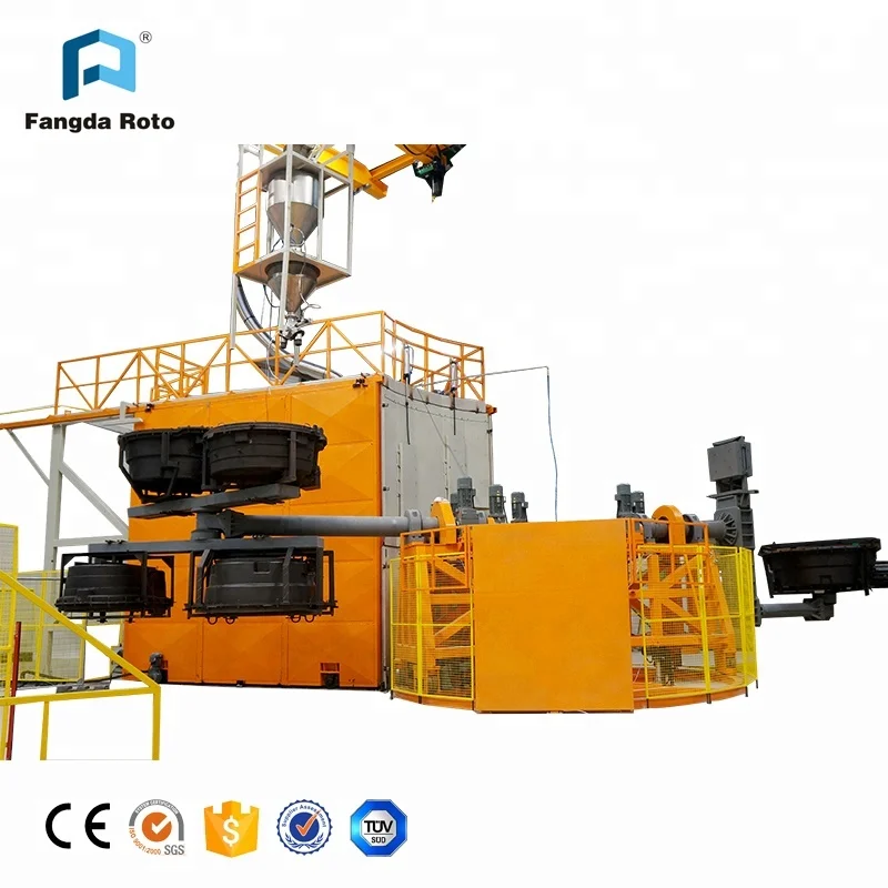 Полностью Автоматическая производственная линия 3 руки карусель управляющаяся монетами ротационного формования