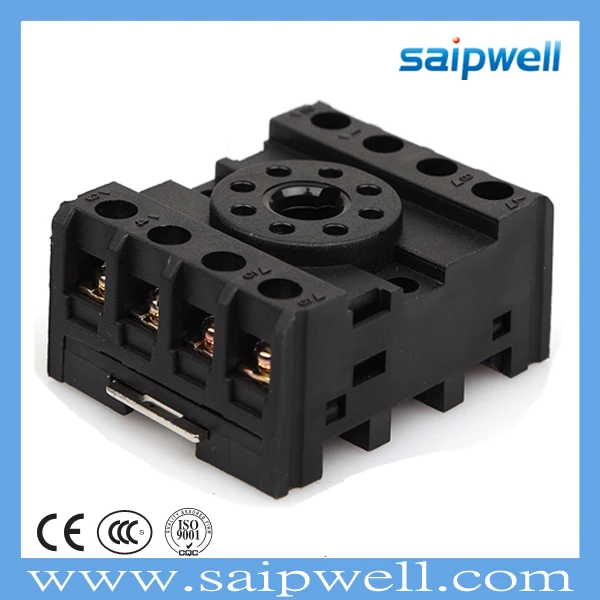 Saipwell 10f- 2z- c2( pf083a- электронной) дешево и штраф электрическую 8 контактный легко установлен пластиковое гнездо реле