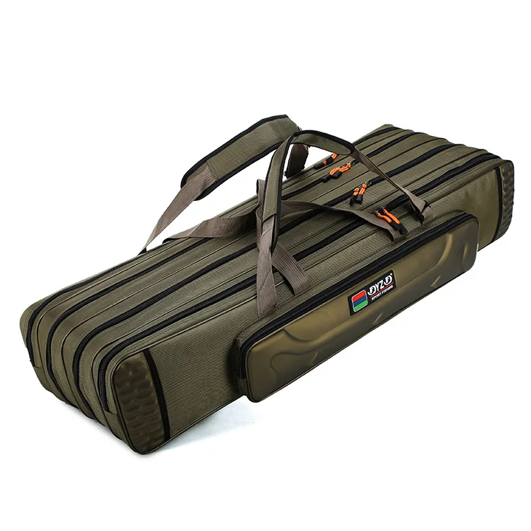 100 см зеленый 4 слоя водонепроницаемый мешок рыболовной удочки из плотной ткани рыболовные снасти мешок большой емкости сумка для рыбалки