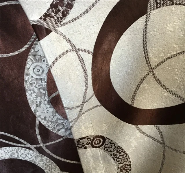 100% polyester fabric turkish  cationic jacquard curtain fabric made in China