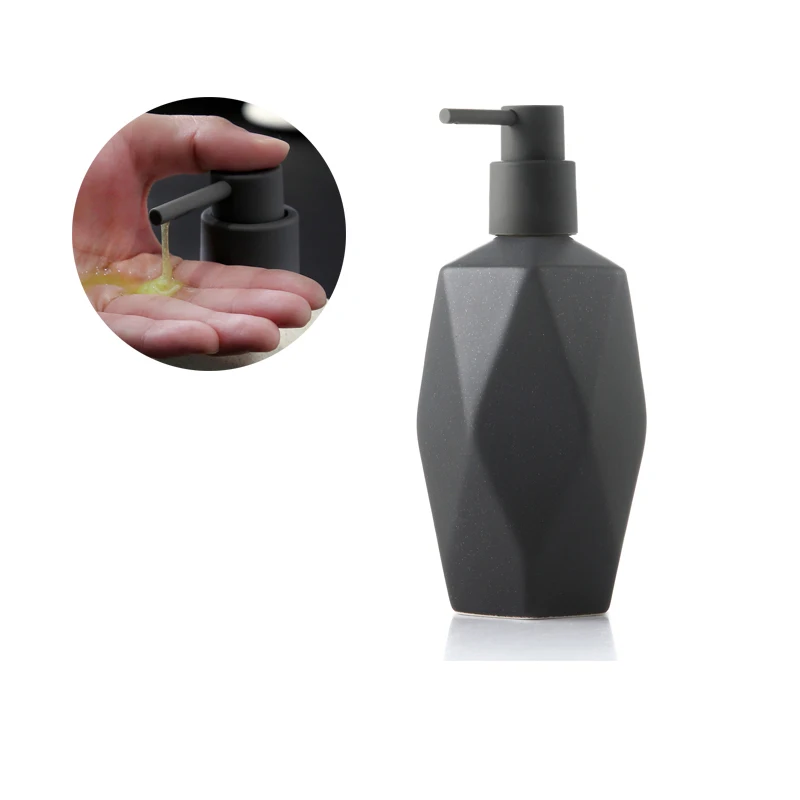 
Low moq hotel custom handmade ceramic accessories bathroom set 