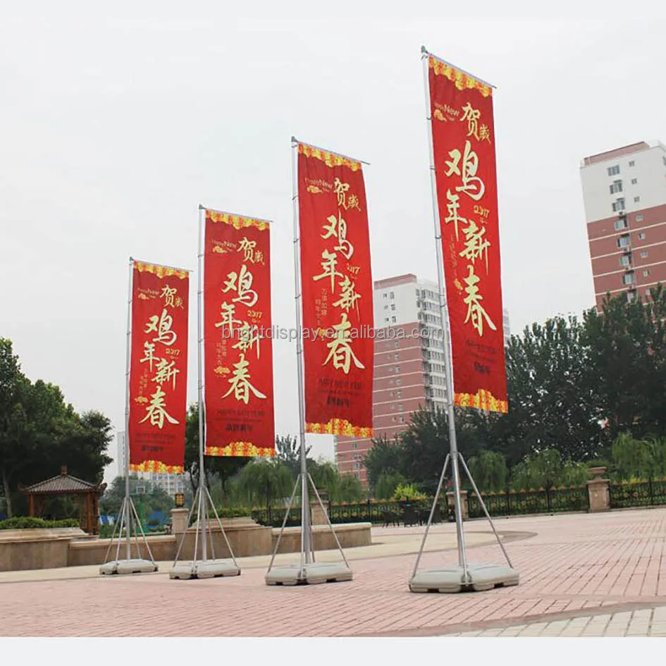 
2018 hot sale 5m giant telescopic flag pole for advertising 