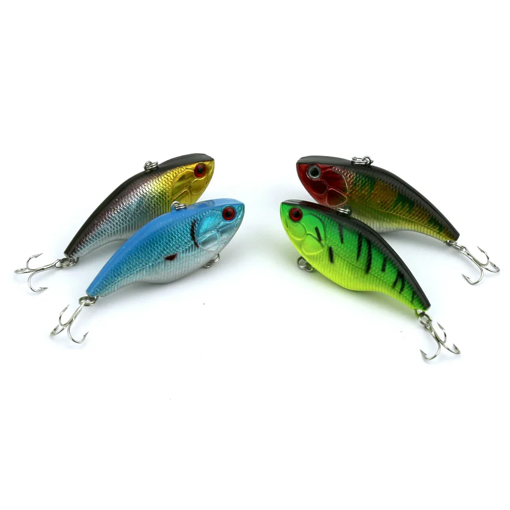 75mm 18g ABS Plastic Fishing Hard Lures VIB lure Bait Lipless Crankbait Rattle bait
