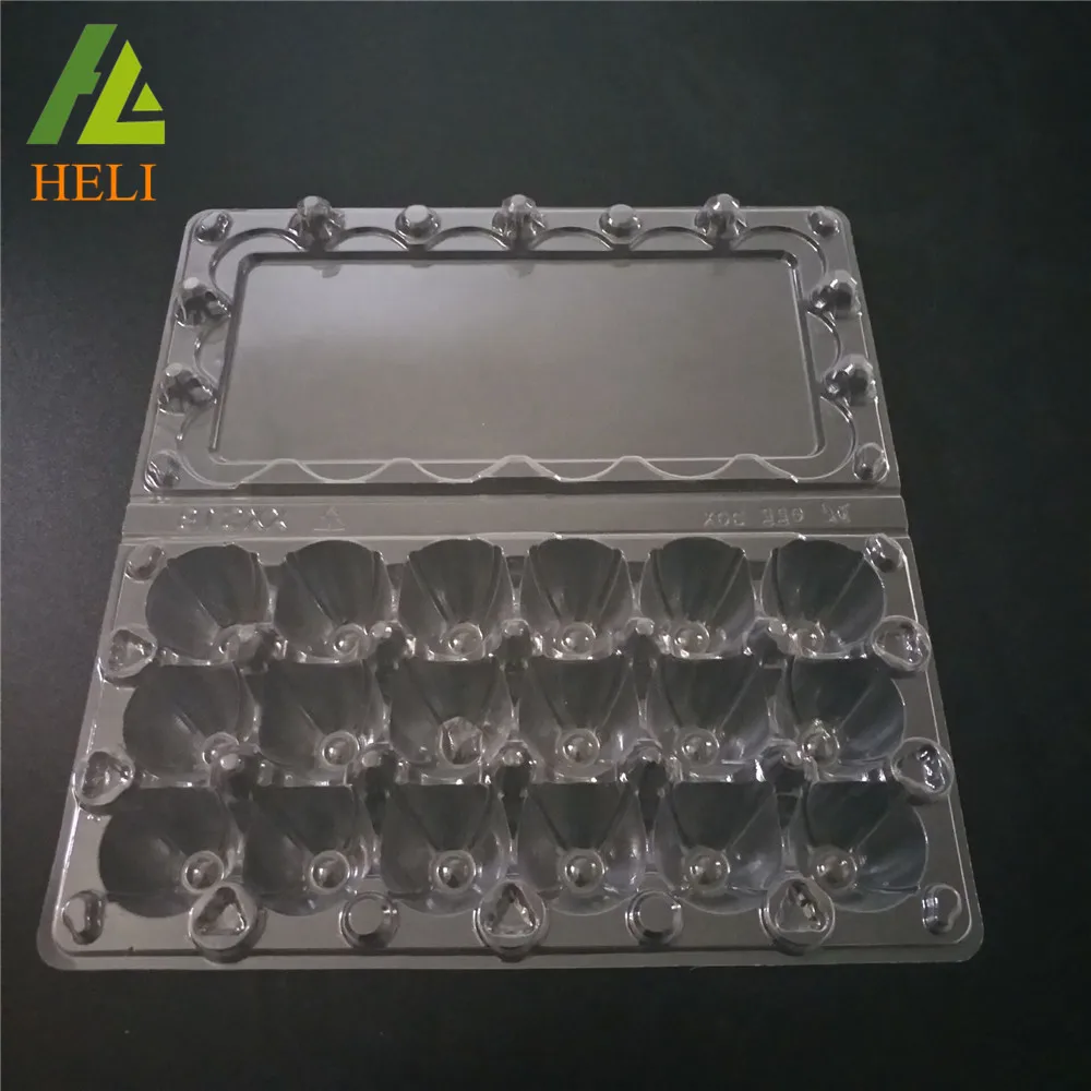  Прозрачный пластиковый лоток из ПВХ с 18 отверстиями для перепелов