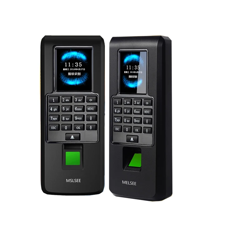 Gate finger print access control attendance system on door