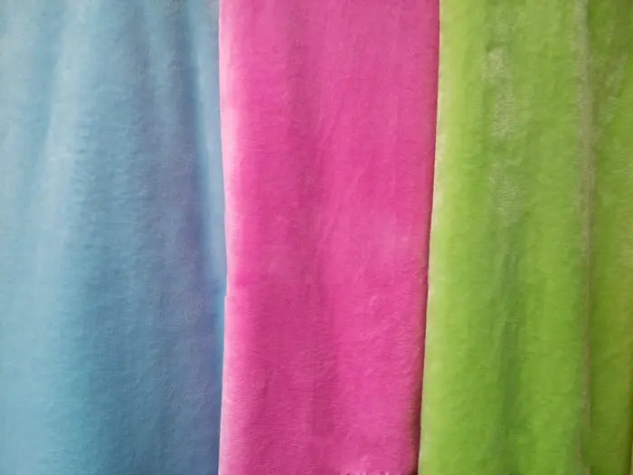 Custom Color Soft And High Quality Microfiber Velvet Fleece Toy Fabric