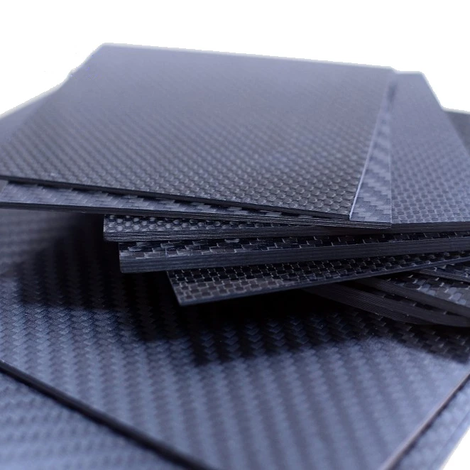High Quality Glossy 3K  Plain Twill Carbon Fiber Plate Board Heat Resistant Fiber Carbon Sheet