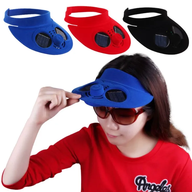 New factory hot sale new fashion solar fun sun visor cap  sunvisor solar cap