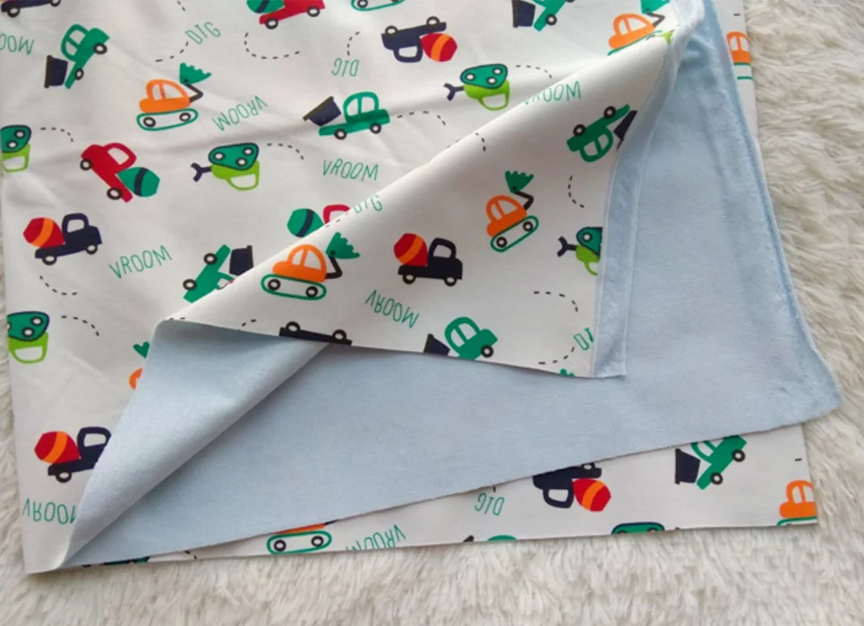 Digital print baby diaper waterproof breathable fabric knitted PUL fabric baby nappy