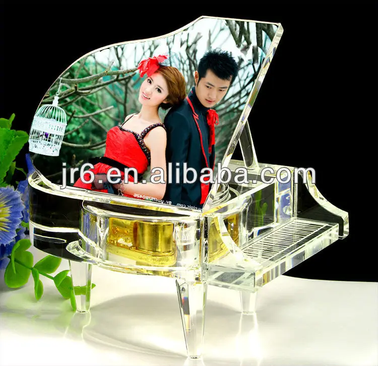 Кристалл фортепиано музыкальную шкатулку свадебный подарок