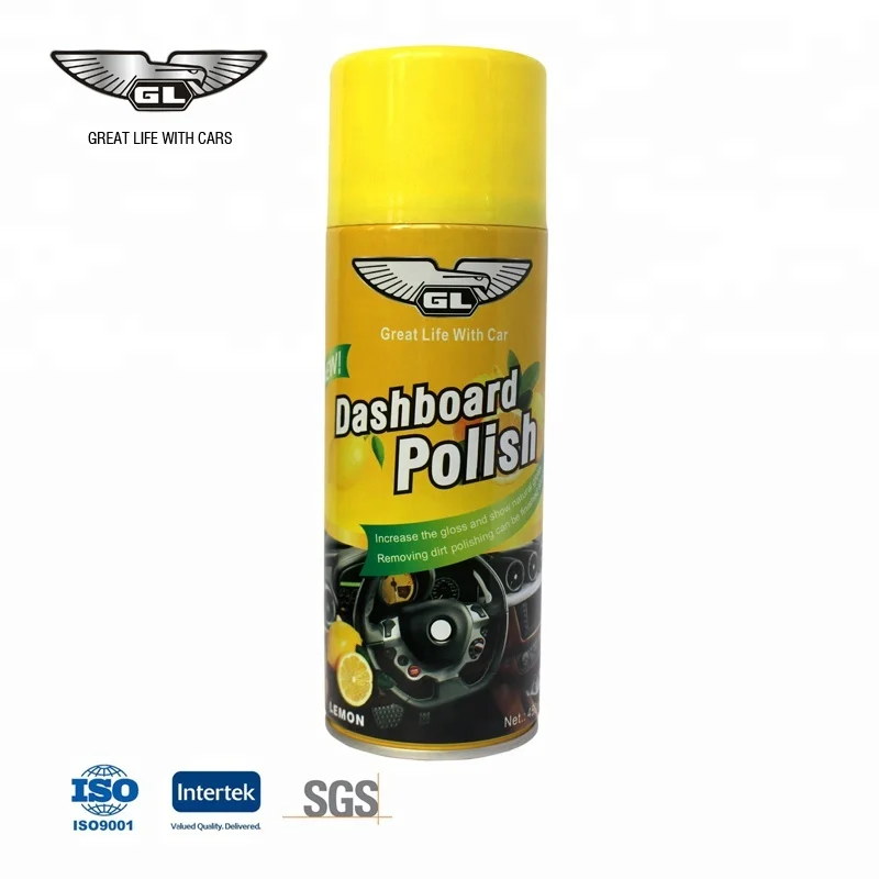 High glossy dashboard wax spray polish f1 450ml silicone dashboard leather wax
