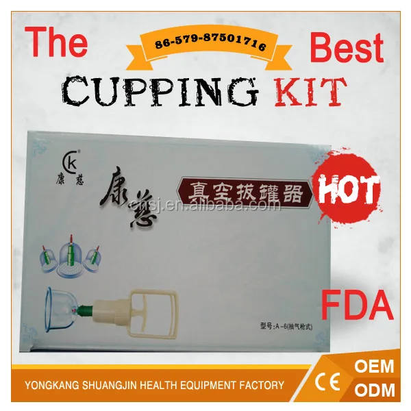 
2018 Hot sale chinese 6 vaccum 6 cupping sets 
