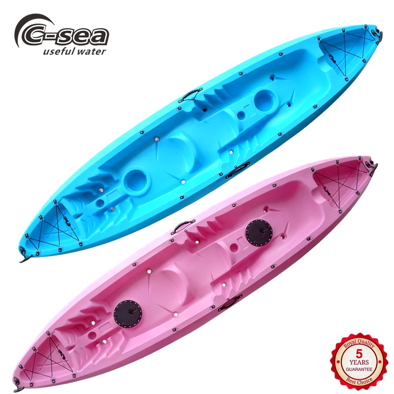 3 person plastic no inflatable sit on top ocean fishing kayak