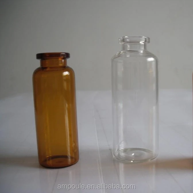 Clear  Pharmaceutical  Glass Vials 1-30ml
