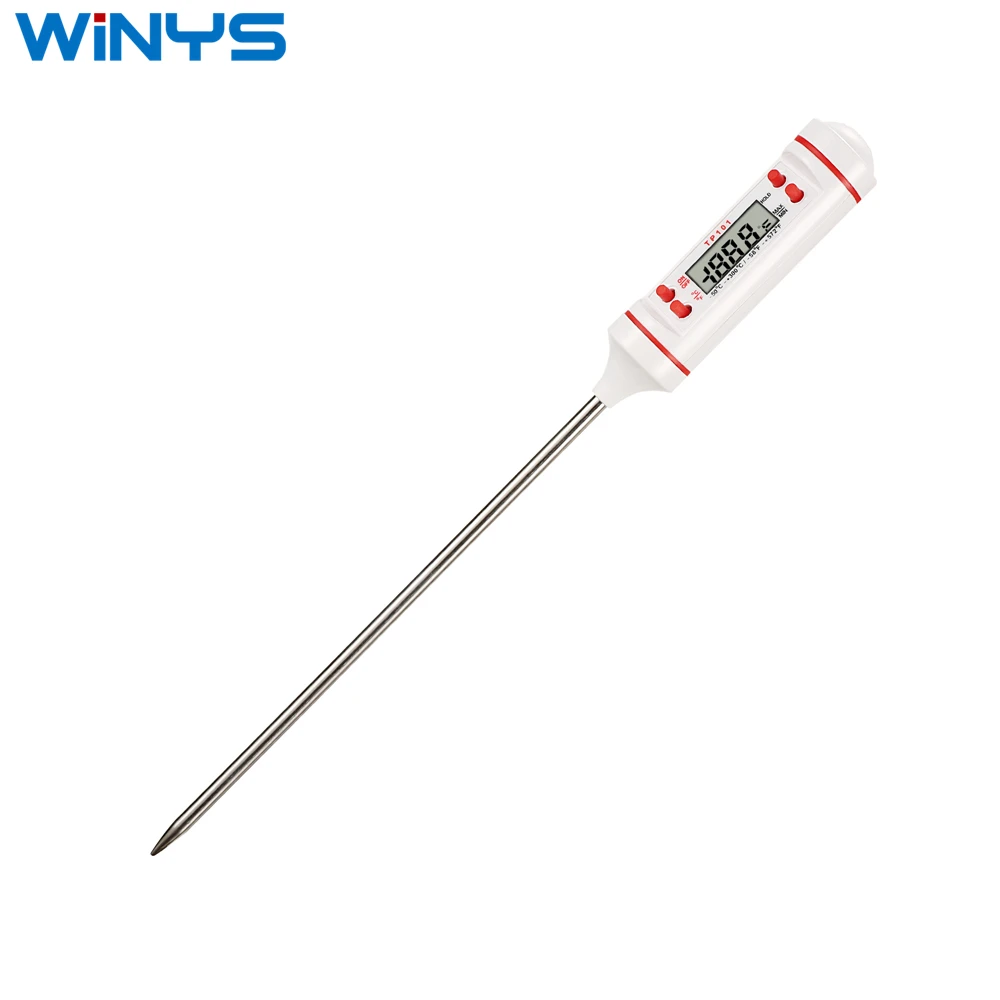 
Tp-101 Digital Meat Thermometer Cooking Food Kitchen Bbq Probe Water Milk Oil Liquid Oven Thermometer Digital Tp101 