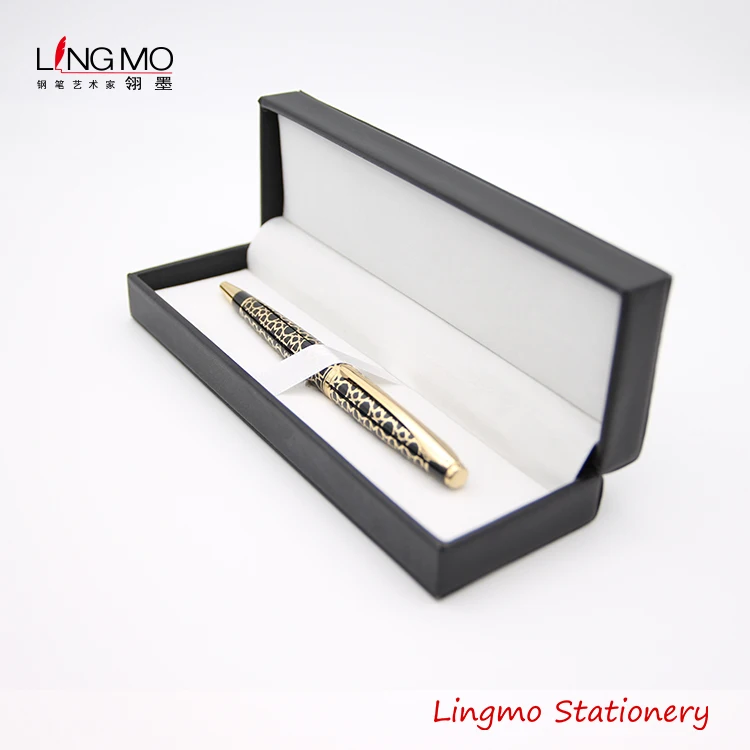 Black Leather Gift Pen Box Gift Pen Set Box