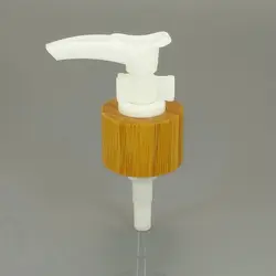 24 mm liquid soap pump wooden bamboo cosmetic packaging 24/410 plastic pump dispenser