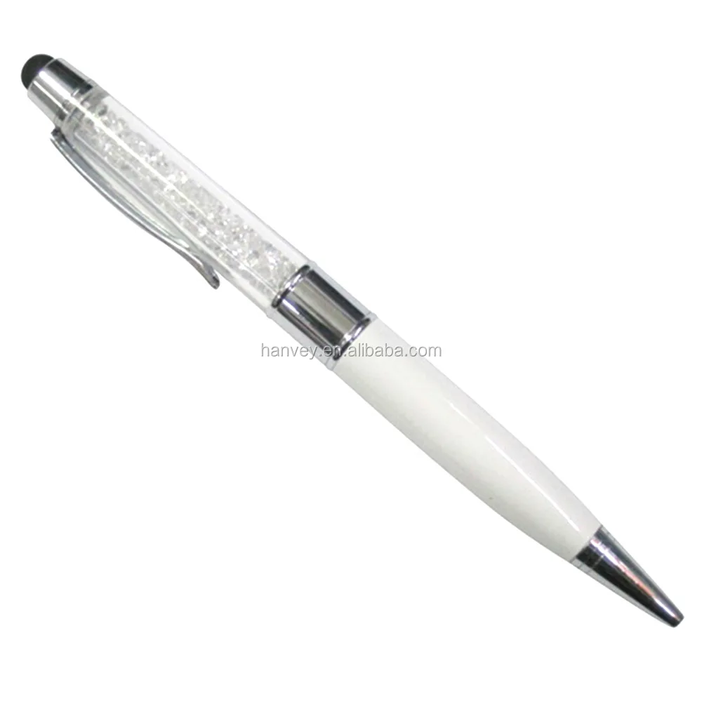  Цена по прейскуранту завода оптовая продажа дешёво акция изготовленный на заказ HV-718A 3in1 16gb U кристалл USB флэш-диск ручка с стилус для сенсорного экрана шариковая usb Стик