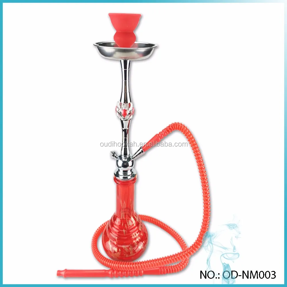 Оптовая продажа золотой кальян роскошный дизайн Китай Средний акрил обычный металлический