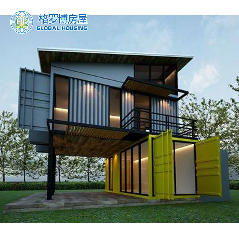 low cost 40ft 20ft living prefab shipping container house / office / homes /building