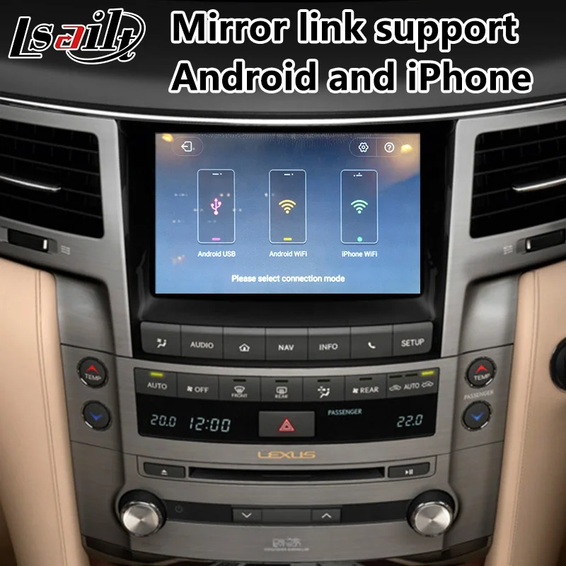  Lsailt Android мультимедийный видеоинтерфейс для Lexus Lx 570 2013-2015 поддержка модели add carplay dongle