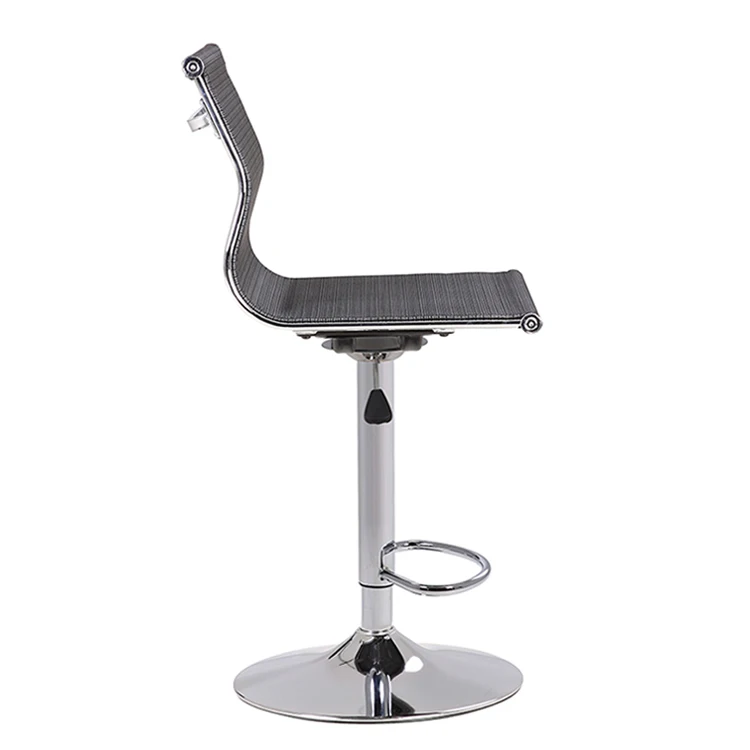 
Modern hot sale short mesh back swivel metal adjustable bar stool 