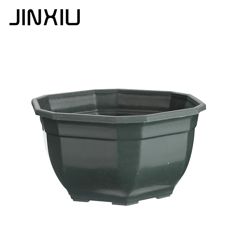 
recycled plasatic hexagon garden nursery pot 