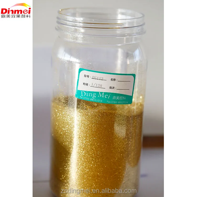 High Quality Non-toxic Light Green Gold Glitter Powder