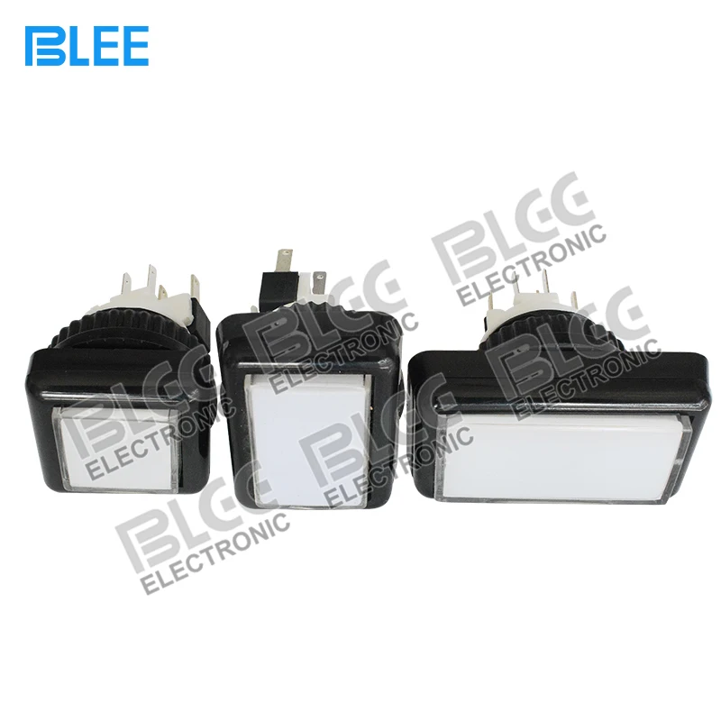 Arcade machine parts factory direct wholesale 5 Pin zero delay illuminated switch square LED arcade push button