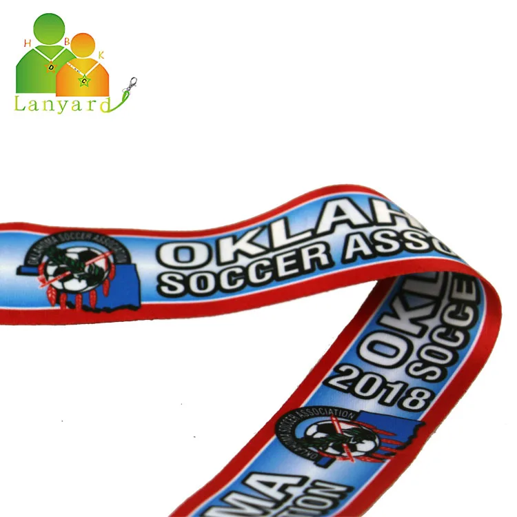 Custom logo Medal Lanyards Strap Heat Printing Neck Ribbons For Sport competition event