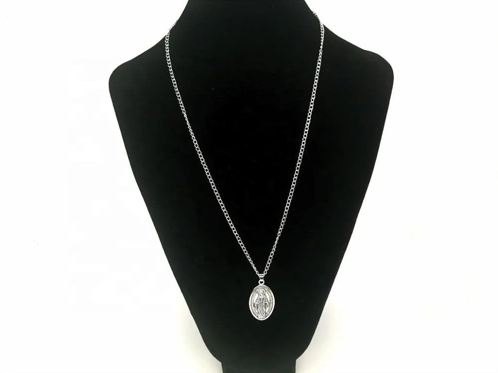 Hot selling wholesale Catholic Religious Mary Rosary pendant jewelry necklace