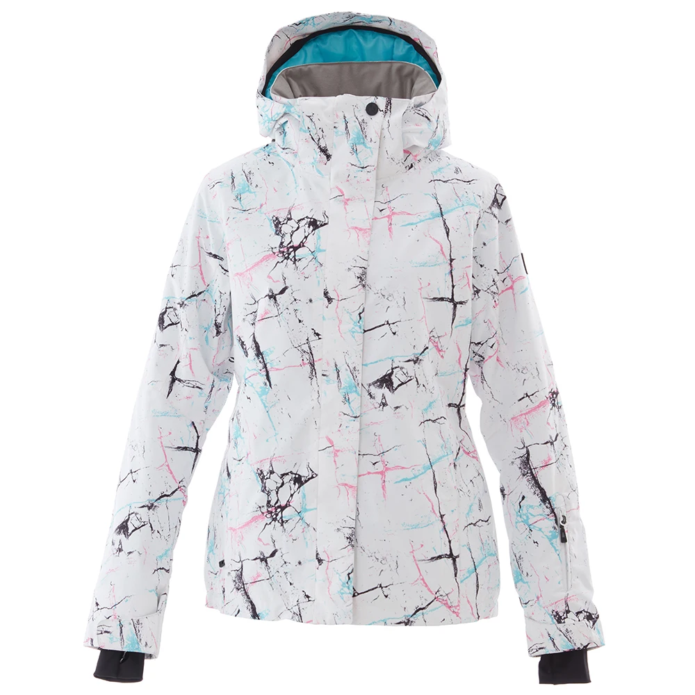 Fashionable warm women ski jacket outdoor