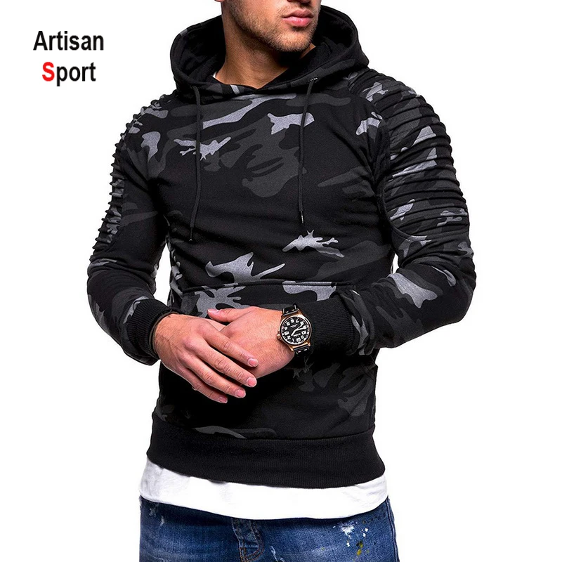 shirts for men Camouflage Hoodies Men 2019 New Fashion Sweatshirt Male Camo Hoody Hip Hop Autumn Winter Military Hoodie