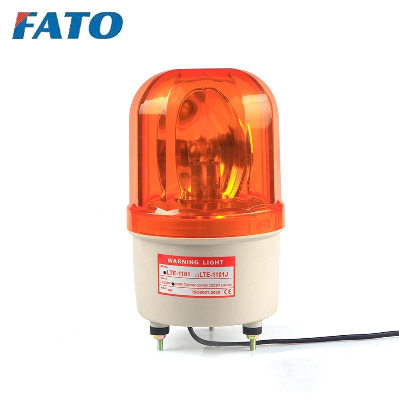 
FATO LTE-1101 12V 24V 110V 220V Revolving Rotary Warning Light,Rotator beacon solar auto flashing light 