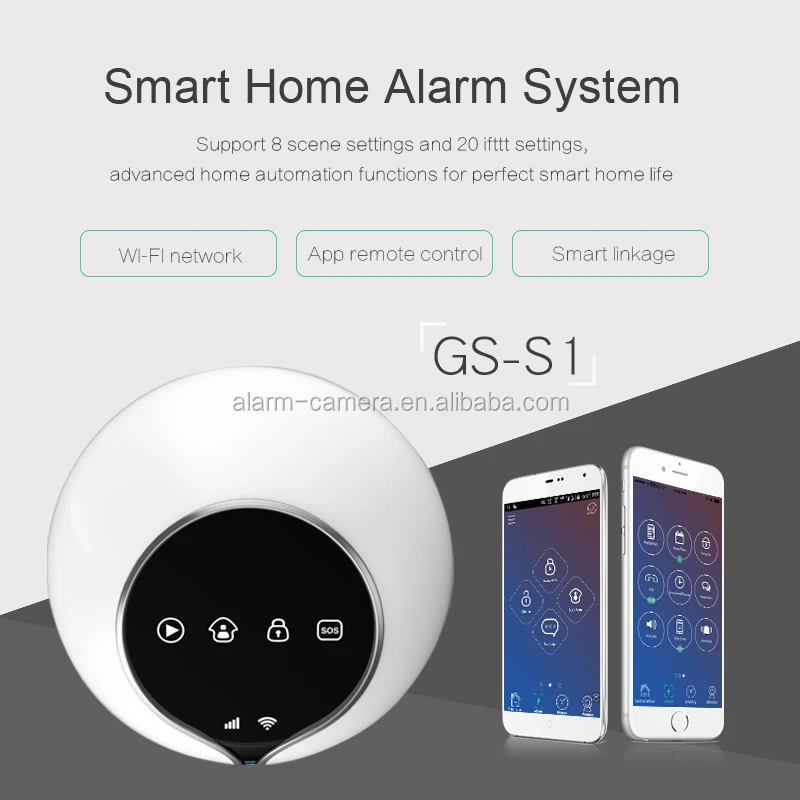 Смартфон управления WIFI беспроводная сигнализация довольно домашняя Мониторинг