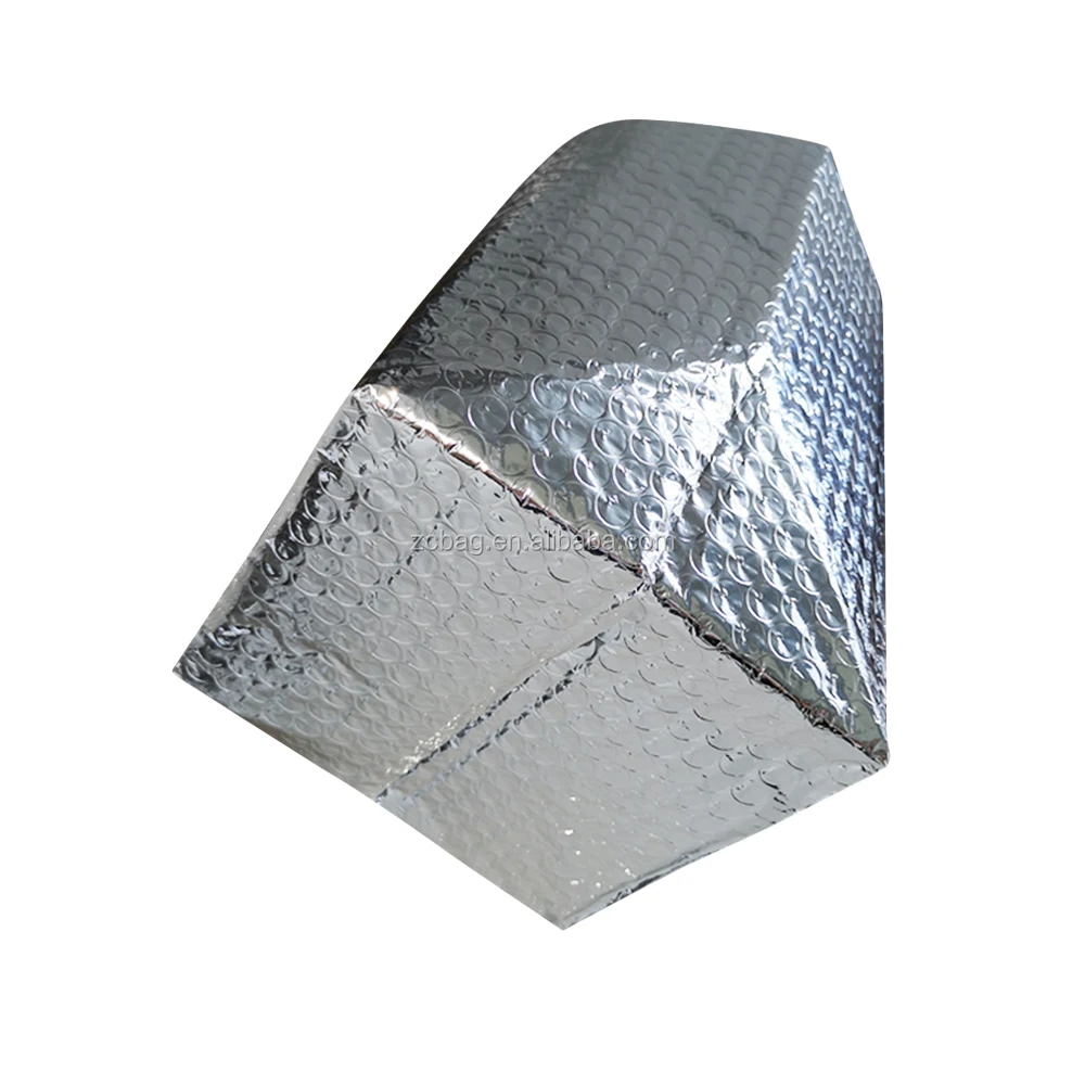 3D cool thermal insulation Green Liner insulated keep frozen cool refresh food box liners for a cardboard box delivery shipping