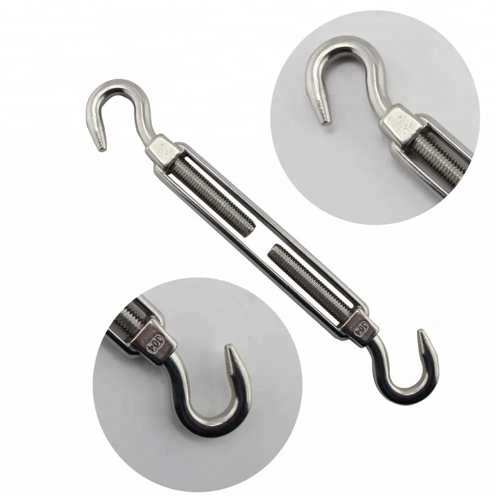 M6 из нержавеющей стали, европейский стиль, закрытый корпус, двойные крючки, поворотная пряжка