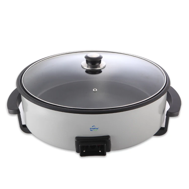 Round multifunction electric skillet electric non-stick pizza pan