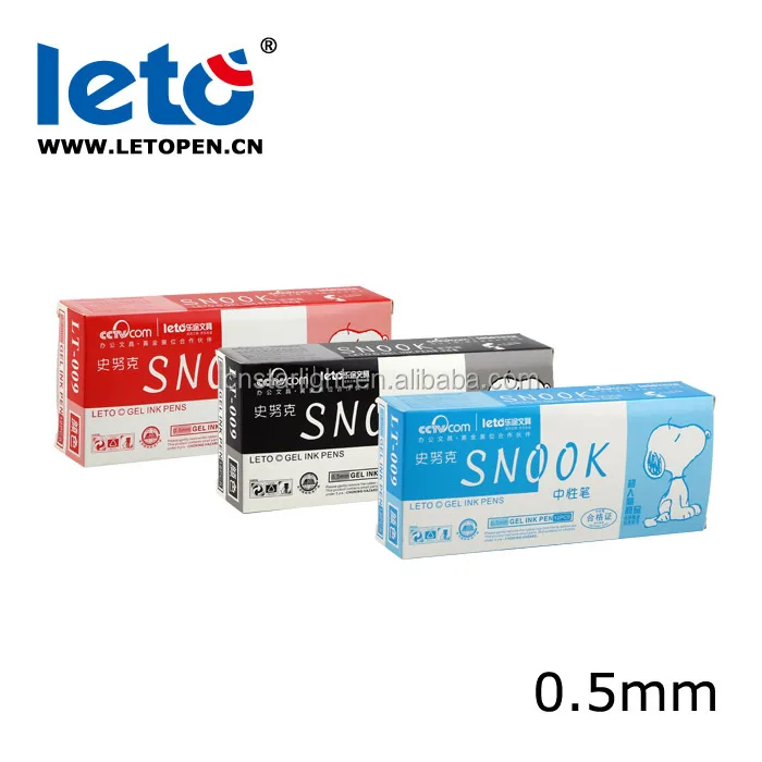 
gel pen Leto LT-009 0.5mm red blue black gel pen roller gel pen 