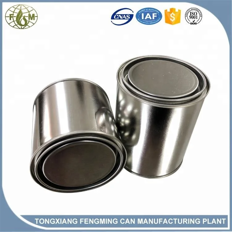 
chemical packaging container 250ml standard paint tin cans sizes 