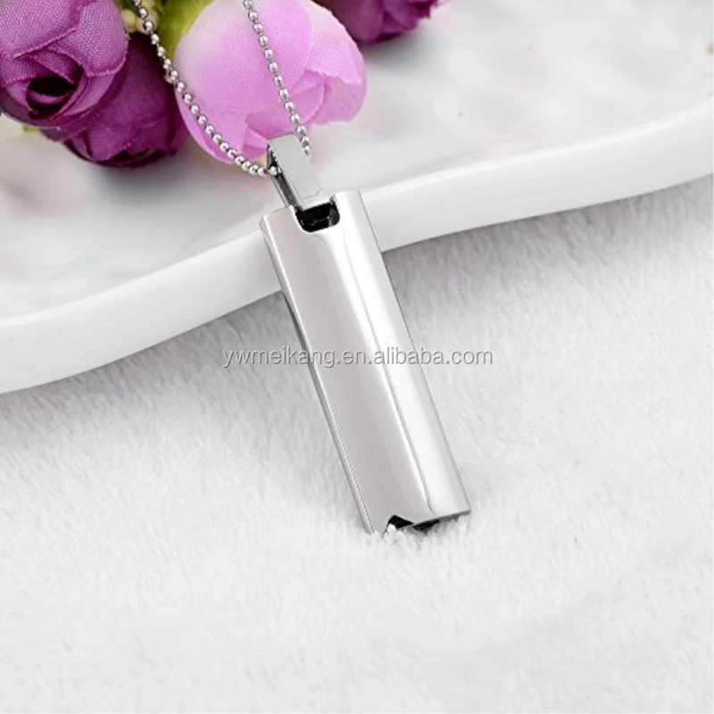 Pray Cross Engraved Keepsake Ashes Memorial Urn Necklace Cremation Jewelry for Ashes