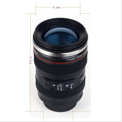 400ml Creative Camera Coffee Mugs Stainless Steel Lens Travel Mug Vacuum Flasks Thermocup Novelty Gifts Camera Lens Mug