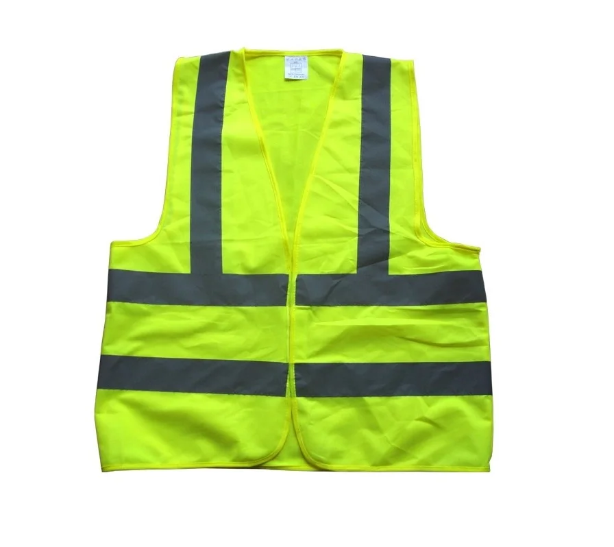 80/100/120 gsm reflective cheap yellow  safety vest gilet fluorescent