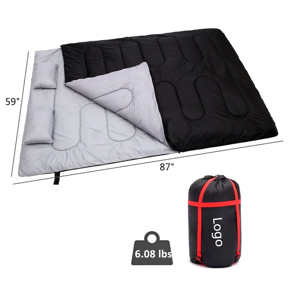 Woqi, лучший сервис, одиночный или двойной спальный мешок, спальный мешок для кемпинга на открытом воздухе, оптовая продажа