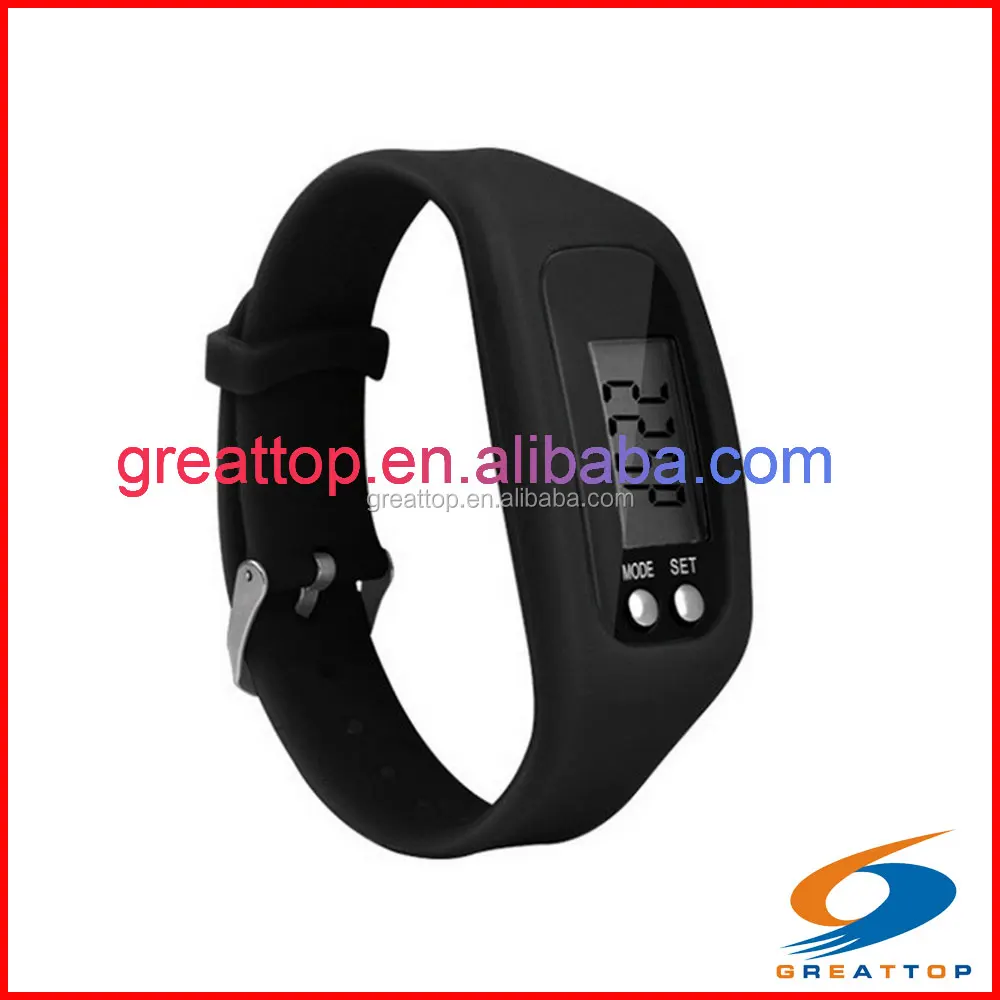 Factory customized high performance running sports wristband pedometer