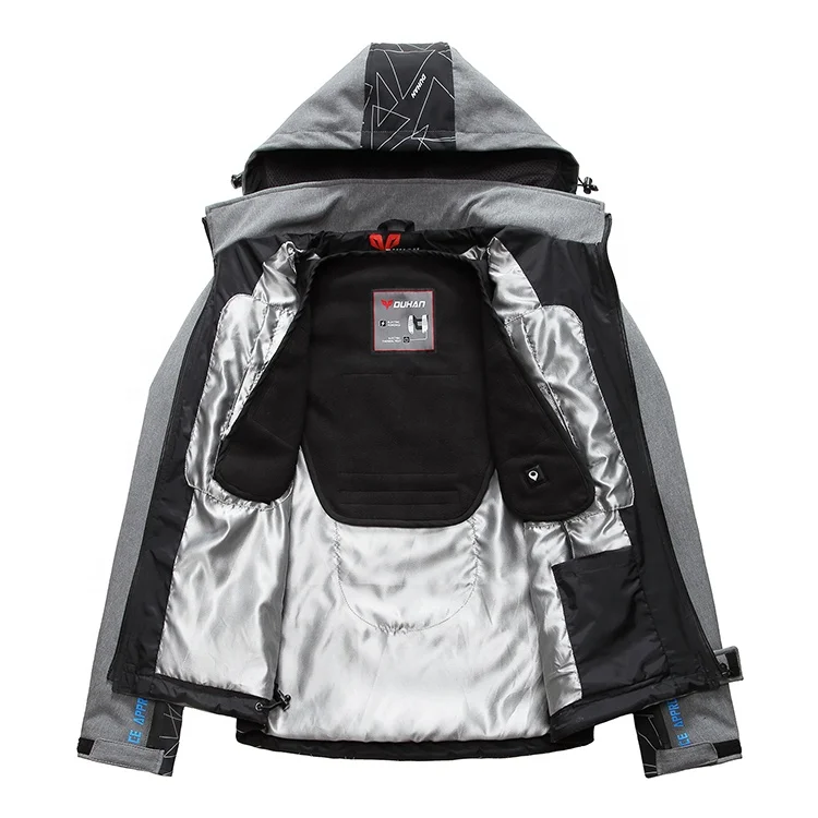 DUHAN Motorcycle Jacket Leisure Hooded Model Keep Warm Motorcycle Riding Jacket With Waterproof Removabae Electric Thermo Vest