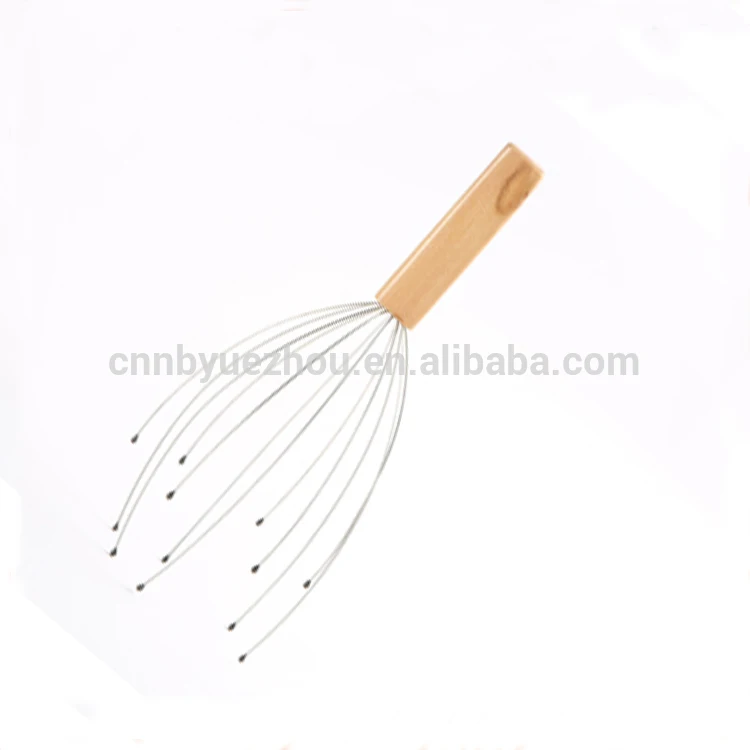 
Wooden Handle Cheap Spider Handy head massager 