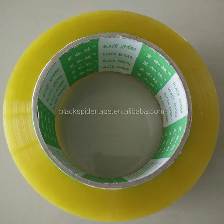 Custom logo Printing Yellowish Adhesive  Bopp Packing Tape Transparent  Waterproof  Cello Tape