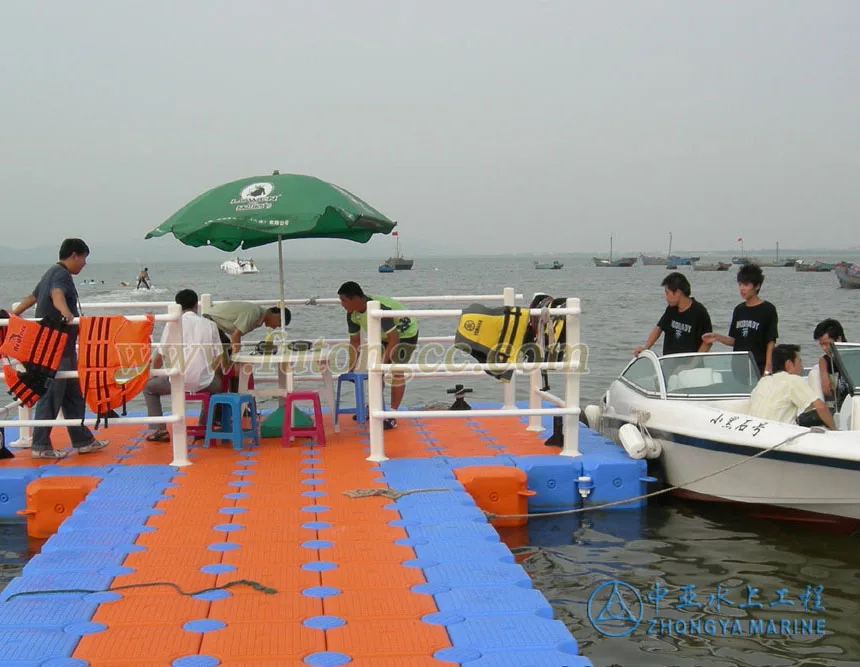 plastic floating dock pontoon floats jet ski dock bridge walkway platform